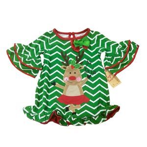 Magical Season Girls Dress Size 12 Months Green‎ Reindeer Dress Christmas